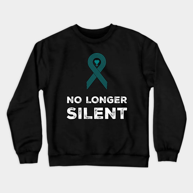 No Longer Silent, Sexual Assault Awareness Month Crewneck Sweatshirt by Adam Brooq